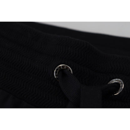 Dolce & Gabbana Black DG Print Mens Jogger Pants