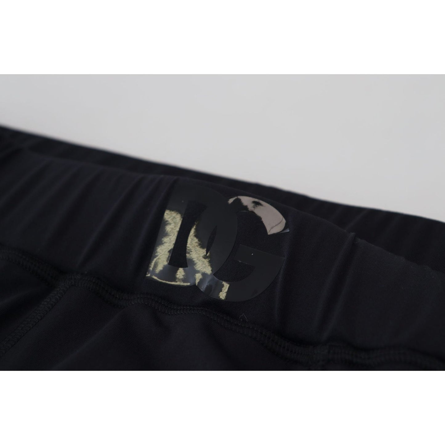 Dolce & Gabbana Black Nylon Slim Fit Stretch Pants