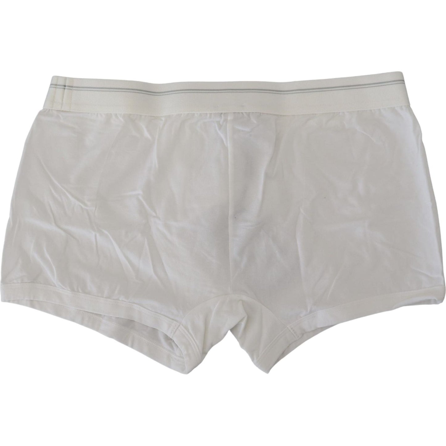 Dolce & Gabbana White Cotton Blend Regular Boxer Underwear