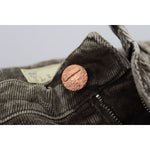 Acht Gray Washed Cotton Corduroy Slim Fit Men Jeans PAN74128 - 48