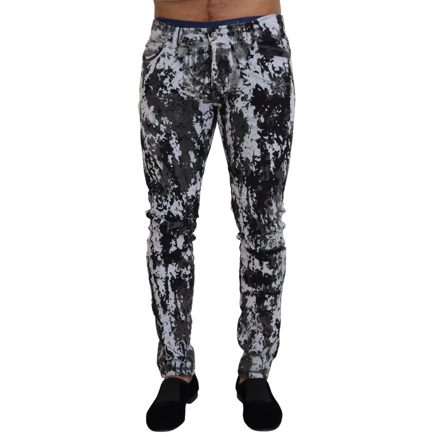 Dolce & Gabbana Multicolor Cotton Tie Dye Skinny Denim Jeans