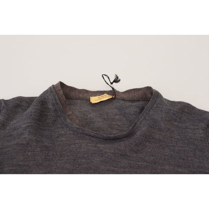 Costume National Gray Crewneck Pullover Sweater