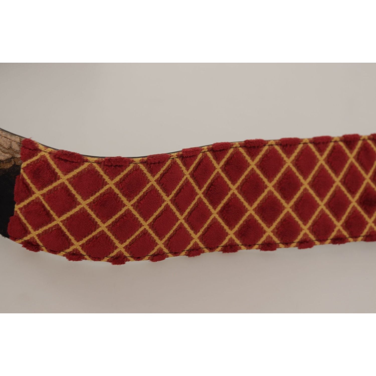 Dolce & Gabbana Multicolor Wide Leather Floral Gold Metal Buckle Belt