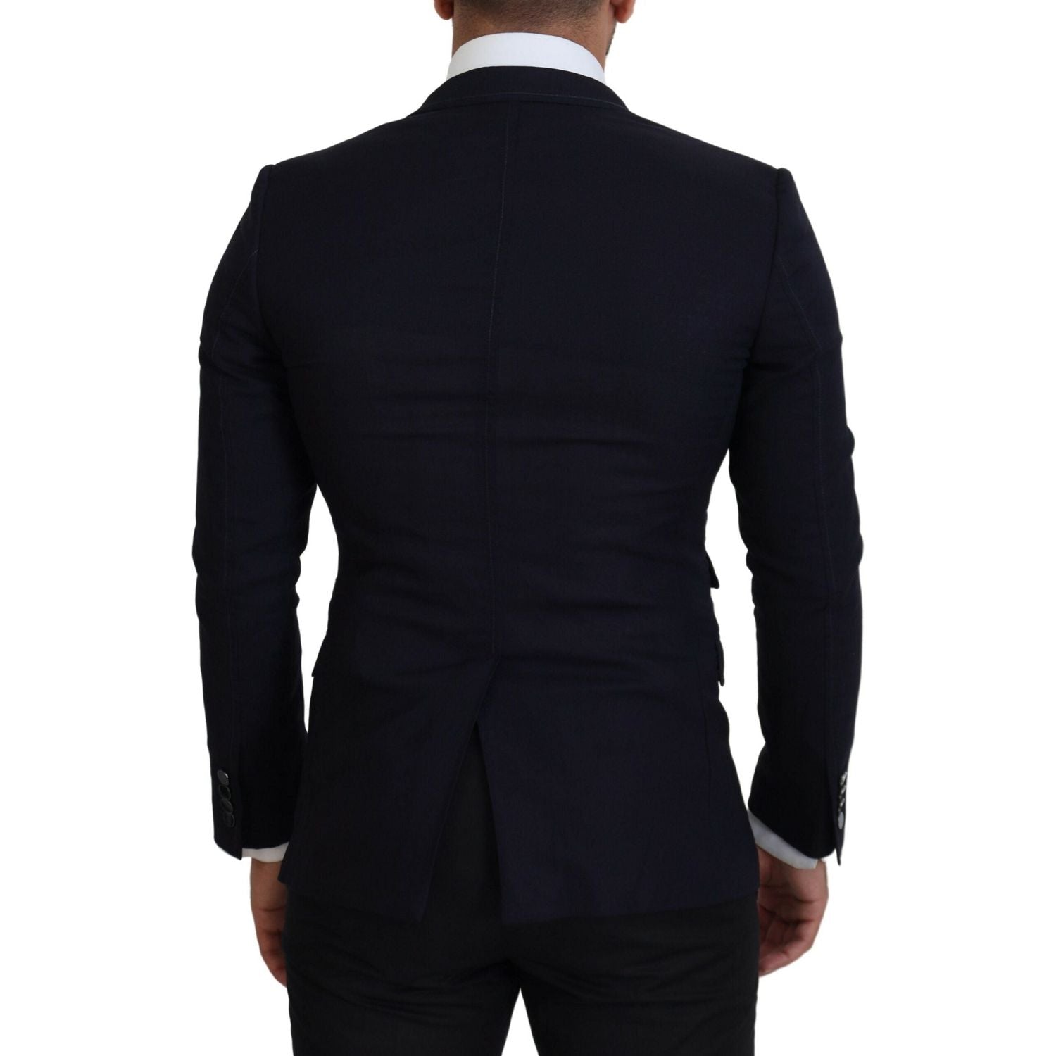 Dolce & Gabbana Blue Wool Formal Taormina Blazer