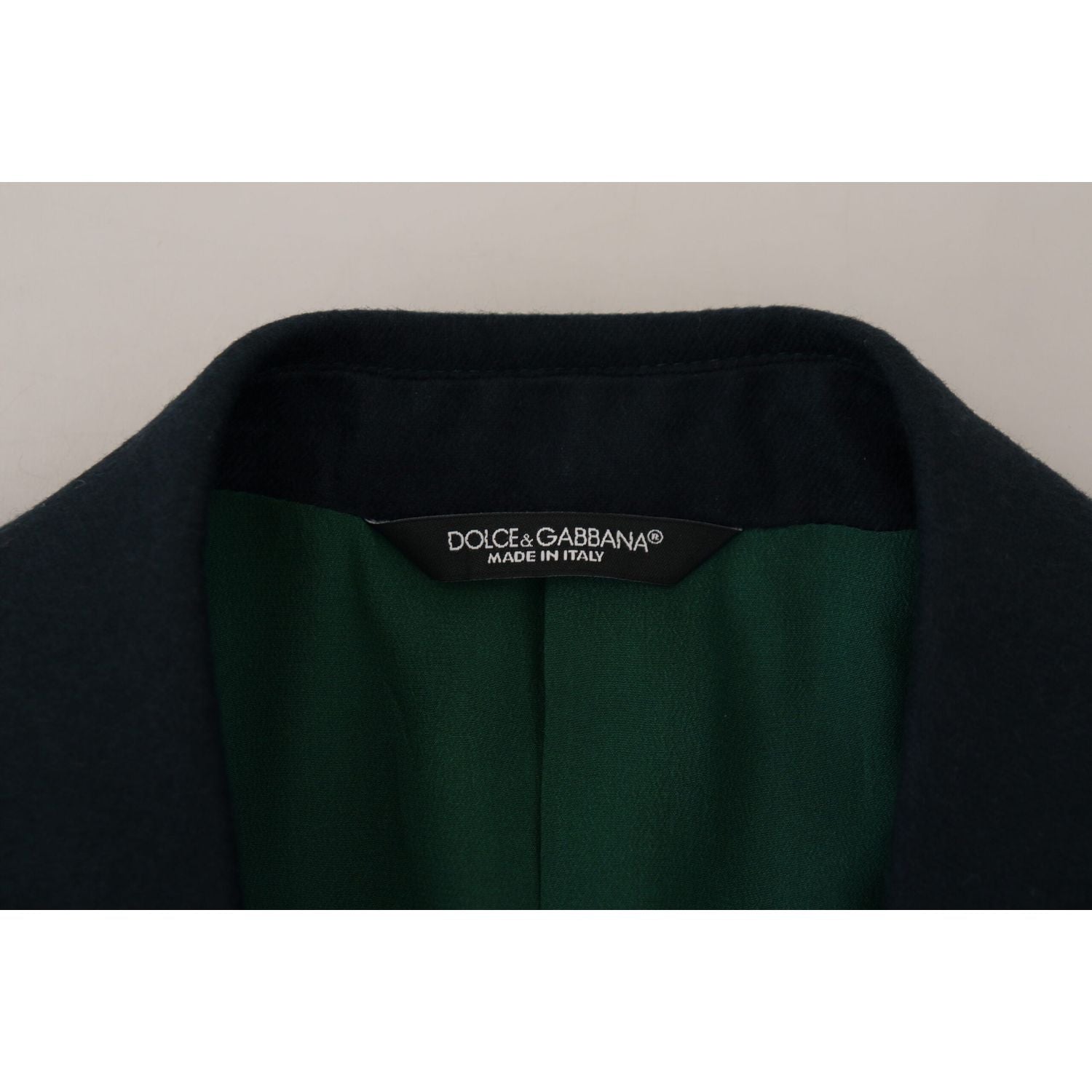 Dolce & Gabbana Blue Double Breasted Formal Coat Blazer