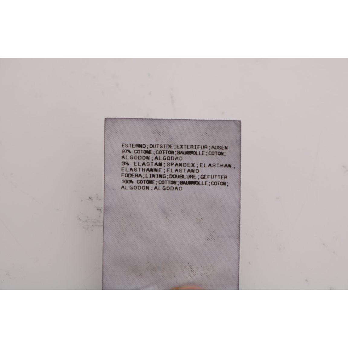 بنطلون GF Ferre الأنيق المصنوع من القطن باللون الرمادي