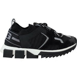 Dolce & Gabbana Black Mesh Sorrento Trekking Sneakers Shoes LA10186- 35.5