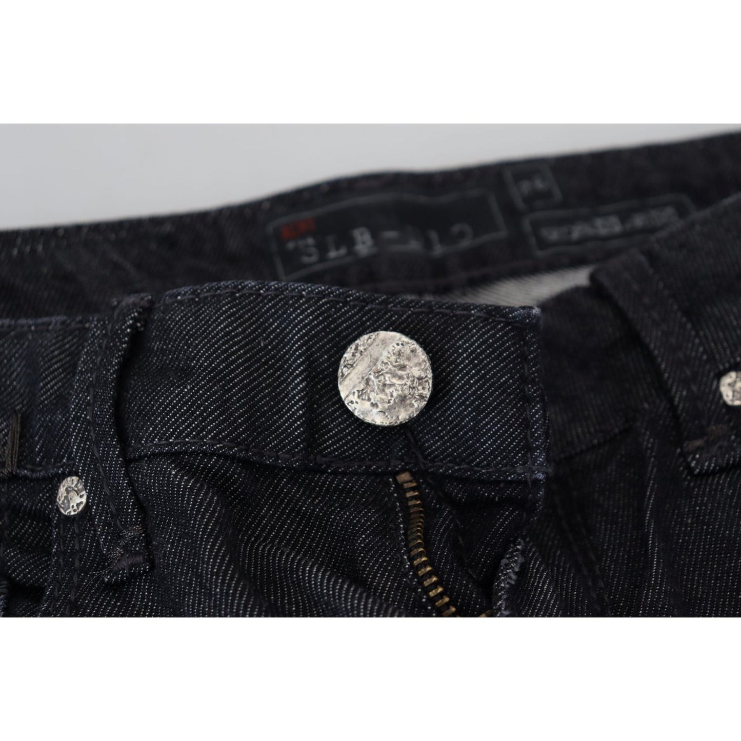 Acht Black Cotton Low Waist Slim Fit Women Casual Denim Jeans