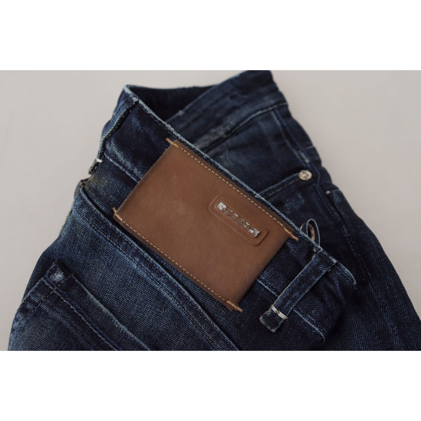 Acht Blue Cotton Low Waist Slim Fit Women Casual Denim Jeans PAN71824- 26