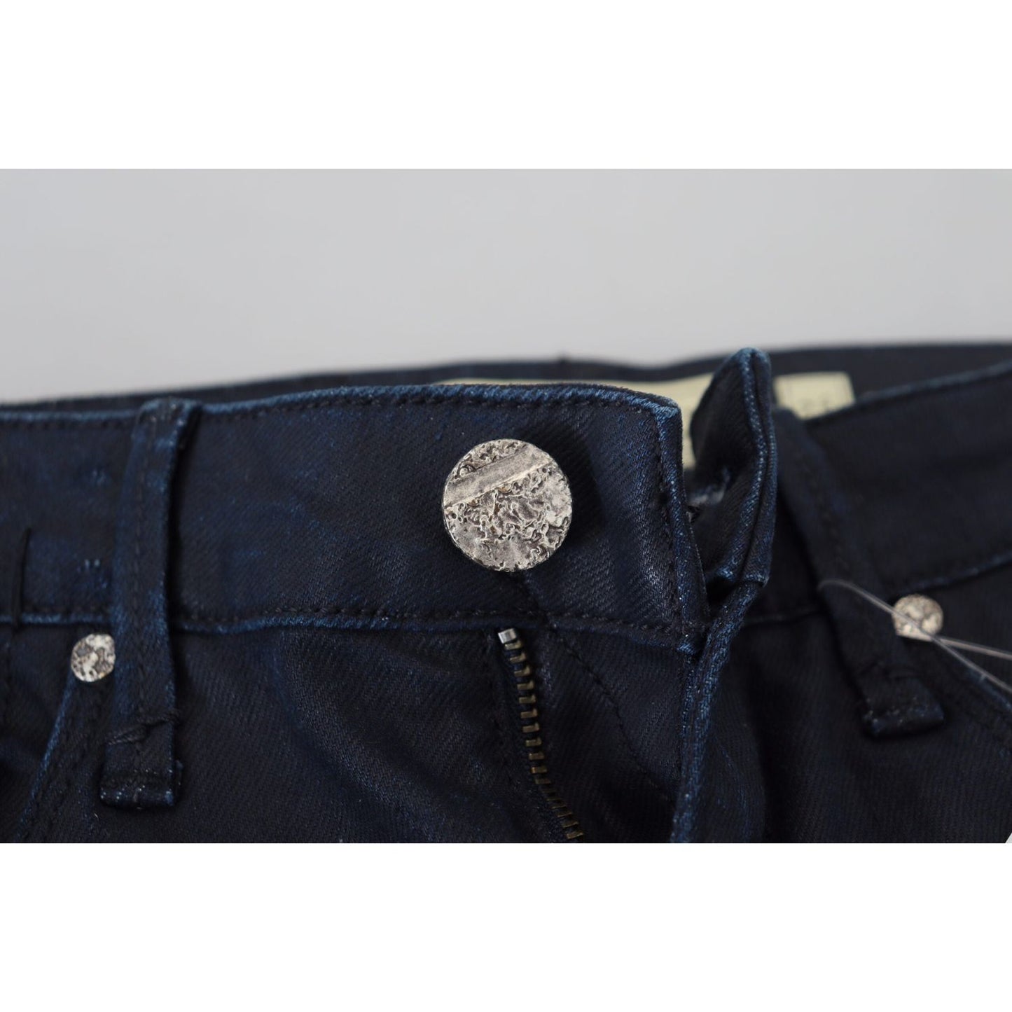 Acht Blue Cotton Skinny Low Waist Women Casual Denim Jeans