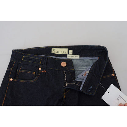 Acht Blue Cotton Low Waist Slim Fit Women Casual Jeans