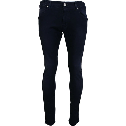 Acht Blue Cotton Tapered Slim Fit Men Casual Denim Jeans PAN74678-46
