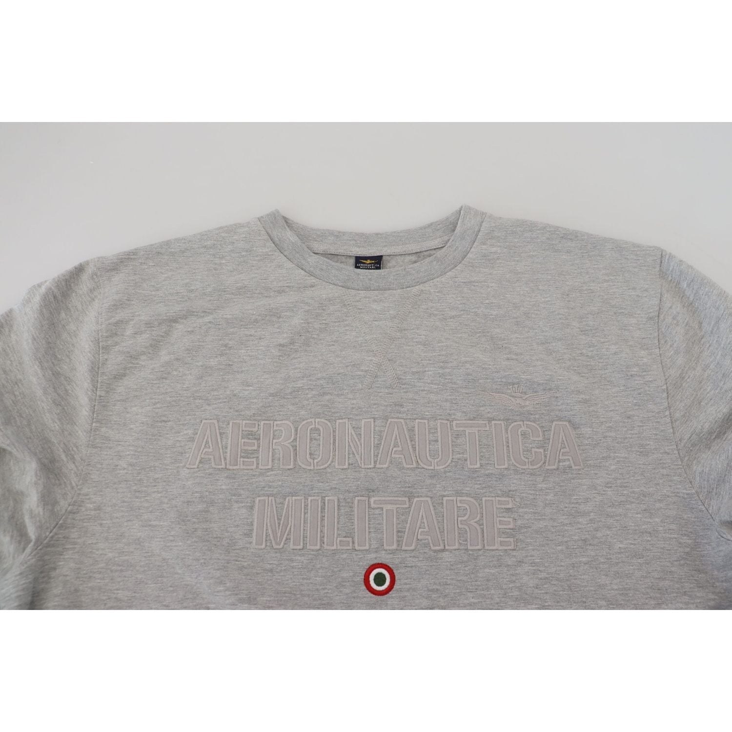 Aeronautica Militare Gray Men Pullover Sweatshirt Sweater