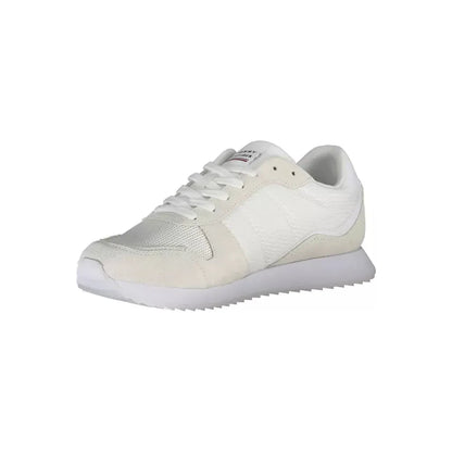 Tommy Hilfiger Eco-Conscious White Sneakers With Logo Accent
