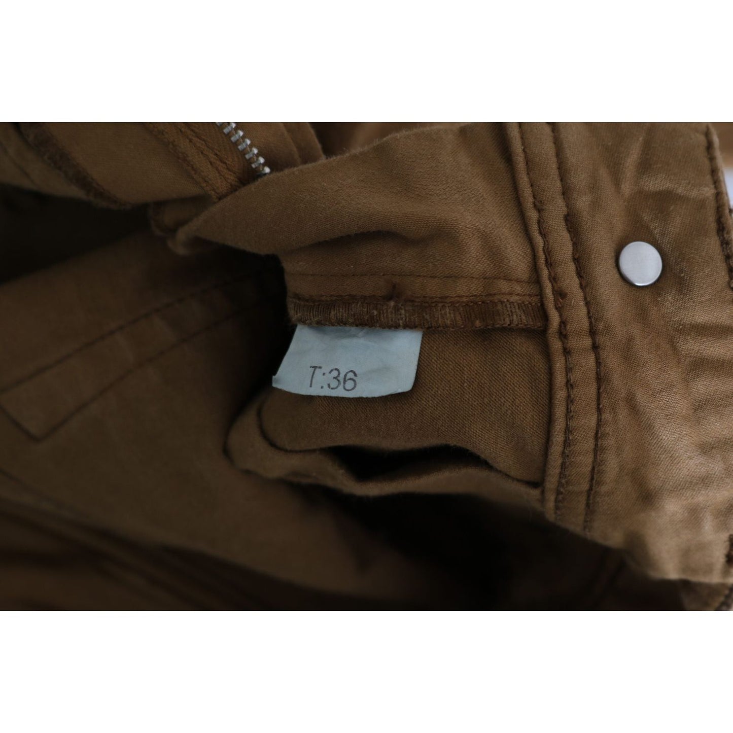 PLEIN SUD Brown Cotton Mid Waist Skinny Slim Fit Denim Jeans