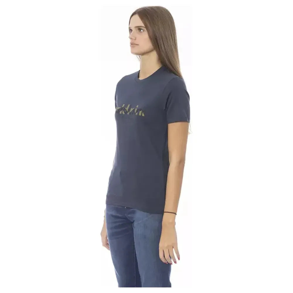 Baldinini Trend Blue Cotton T-Shirt