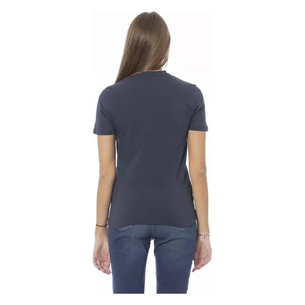Baldinini Trend Blue Cotton T-Shirt