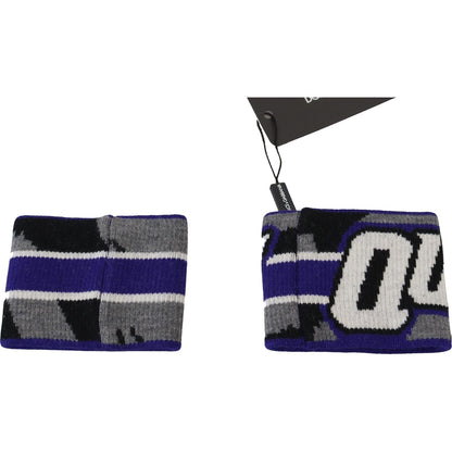 Dolce & Gabbana Purple Logo Two Piece Set Wristband