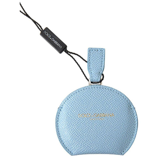 Dolce & Gabbana Light Blue Calfskin Leather Mirror Holder