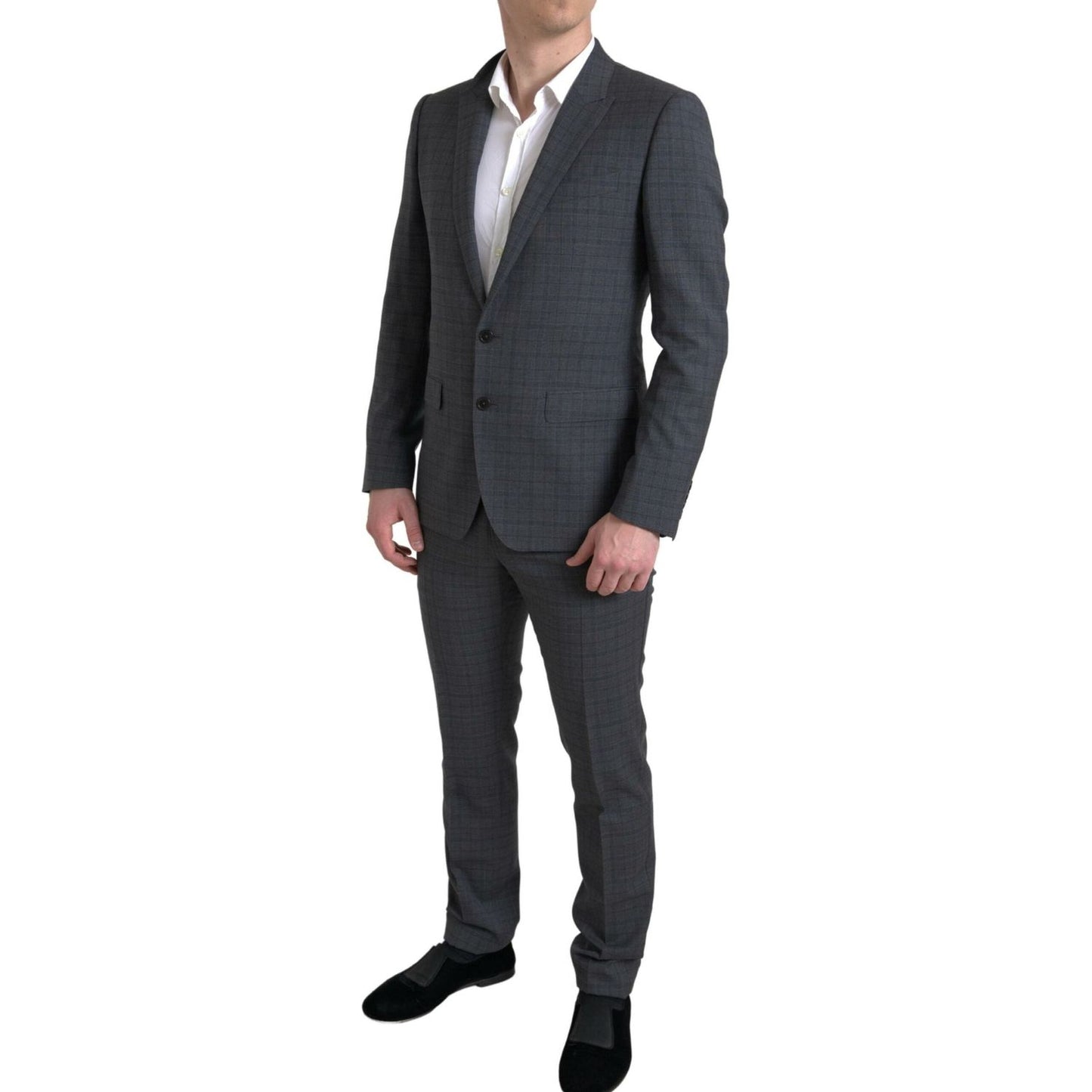 Dolce & Gabbana Gray 2 Piece Single Breasted MARTINI Suit