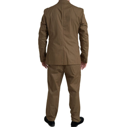 Dolce & Gabbana Brown 2 Piece Single Breasted TAORMINA Suit