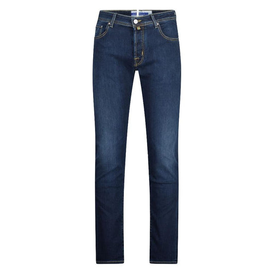 Jacob Cohen Elegant Slim Fit Dark Blue Jeans