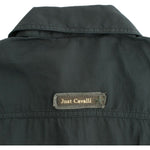 Cavalli Elegant Gray Cotton Button Down Shirt Cavalli Dark Slate Gray