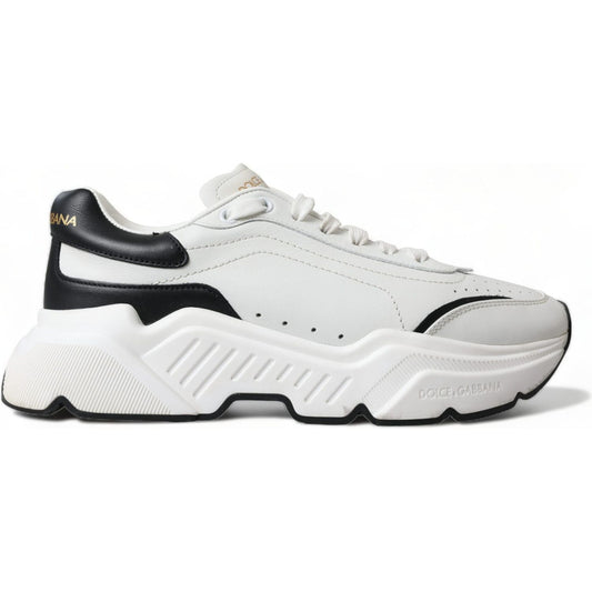 Dolce & Gabbana White Black Low Top Daymaster Sneakers Shoes LA10536-40