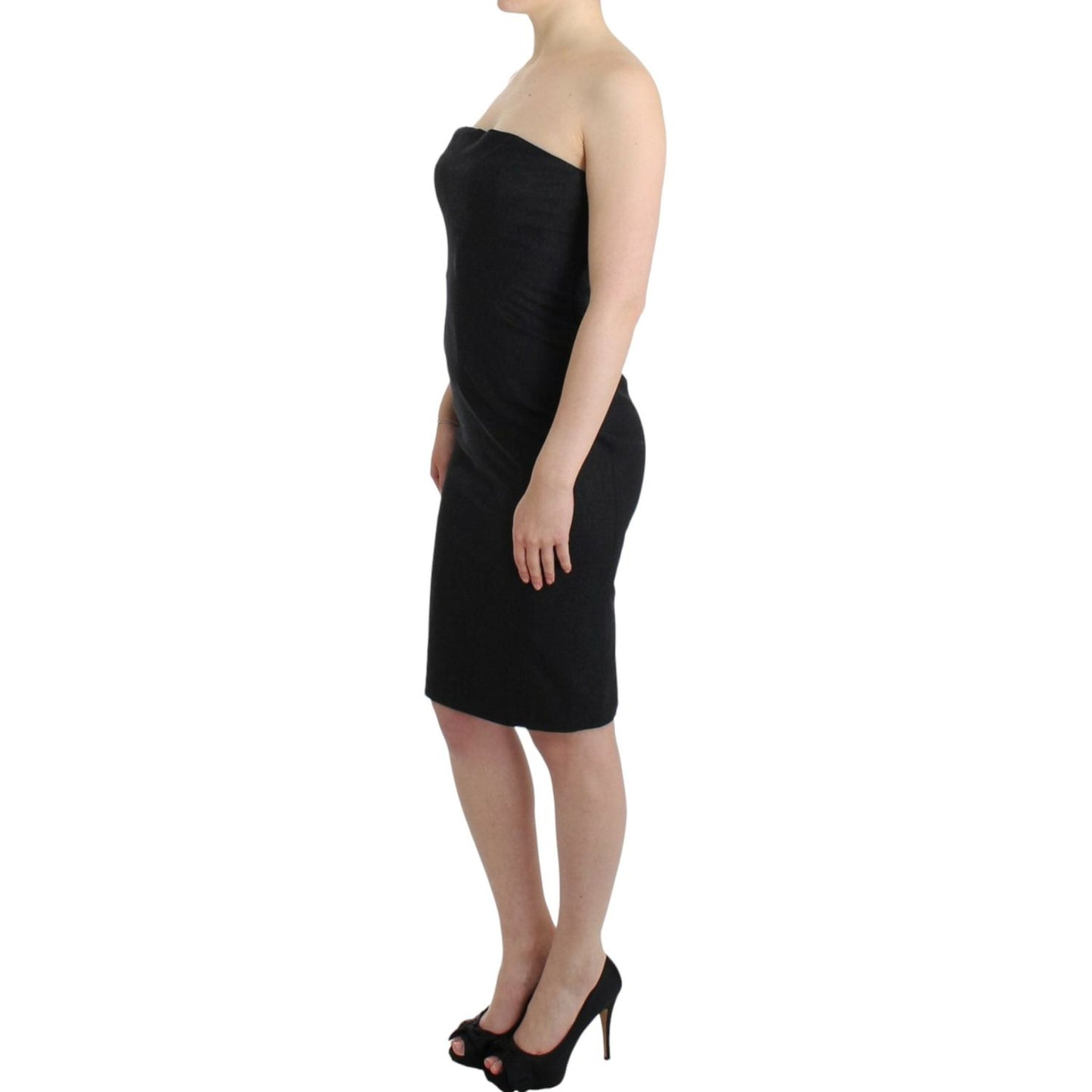 Cavalli Gray strapless dress SIG11813-2