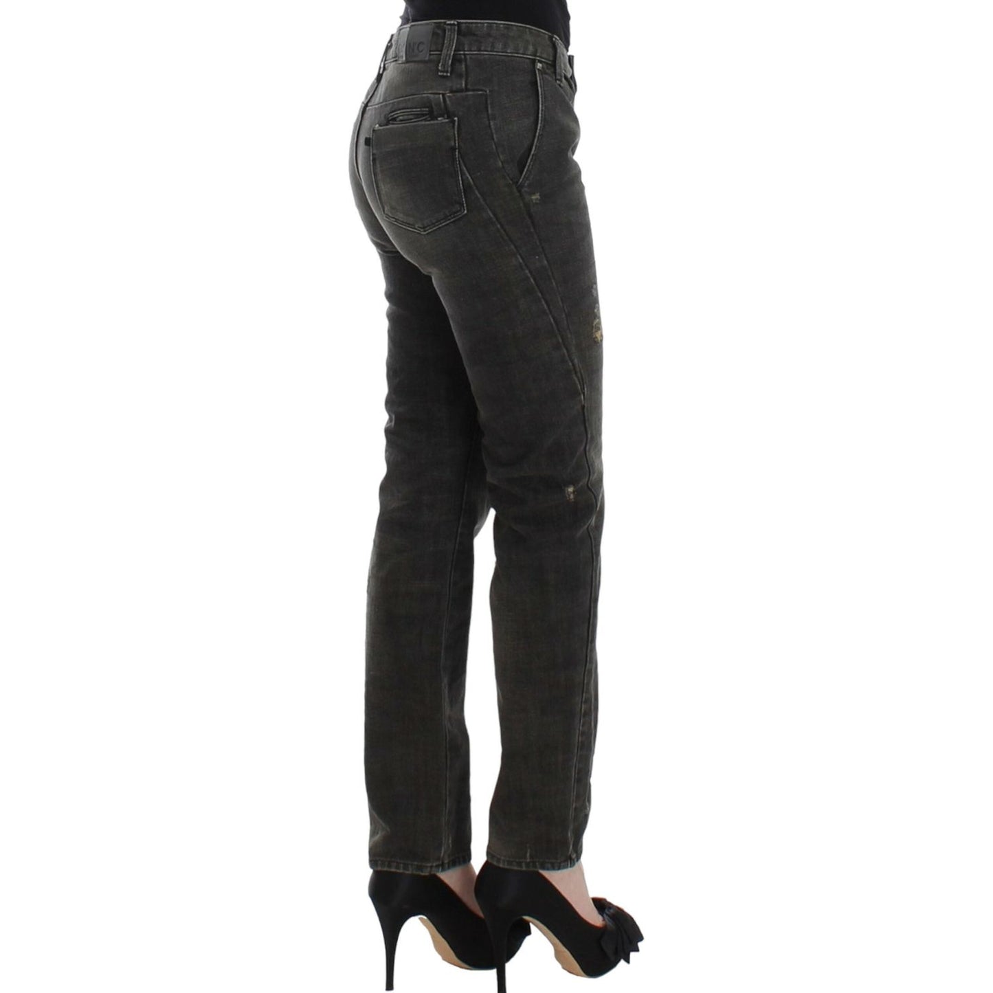 Costume National Gray distressed jeans