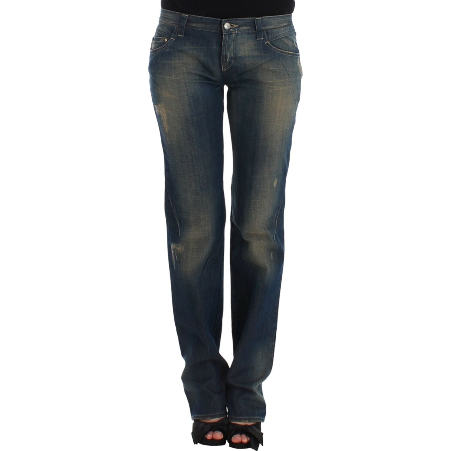 Costume National Blue straight leg jeans