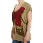 Costume National Green print shortsleeve t-shirt SIG12534-4