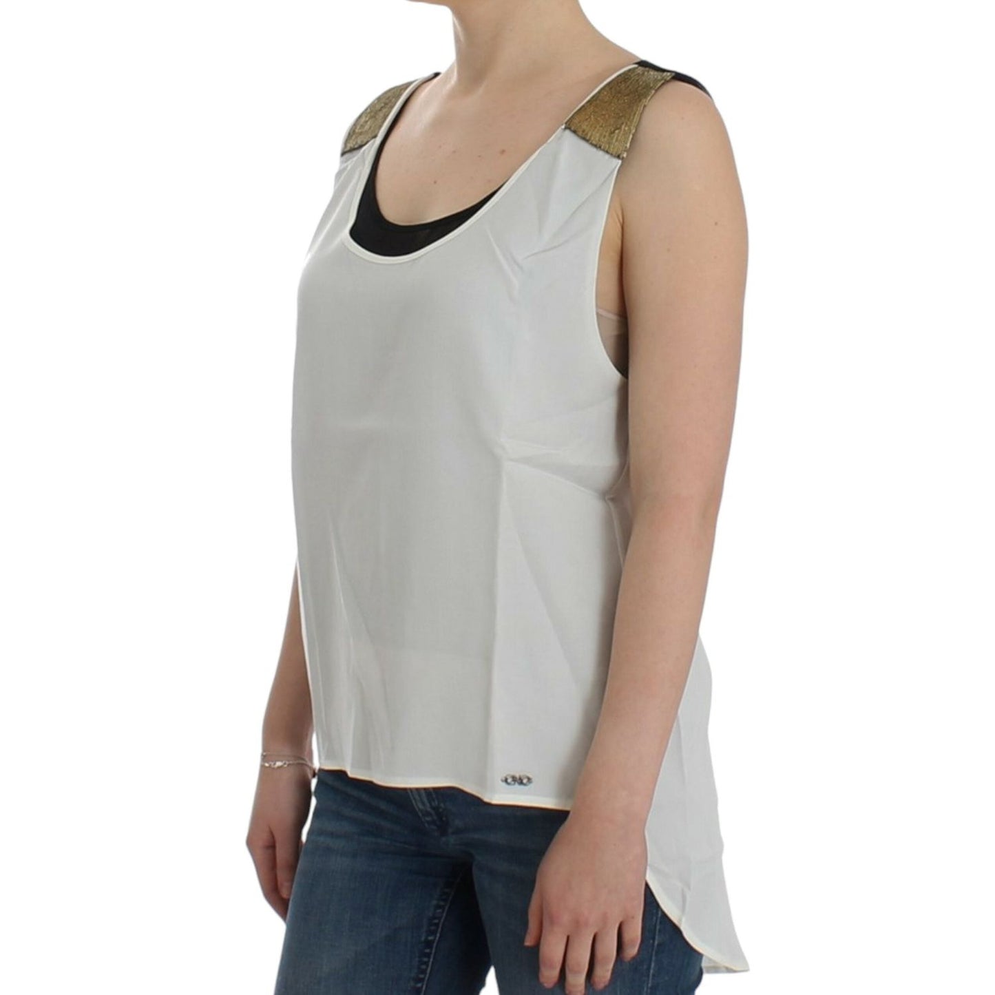 Costume National White sleeveless top SIG12533-3
