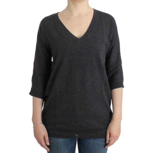 Costume National Gray short sleeved sweater
