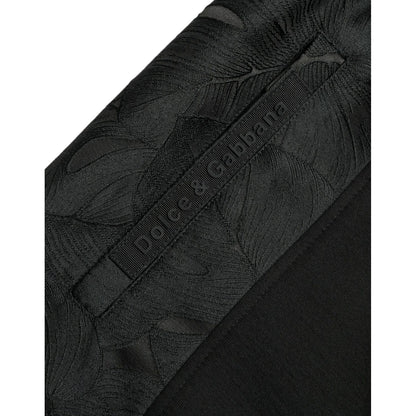 Dolce & Gabbana Black Cotton Slim Stretch Jogger Pants