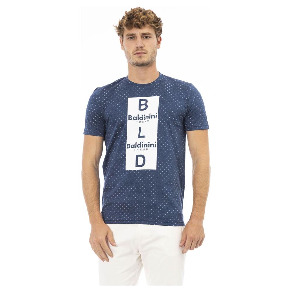 Baldinini Trend Blue Cotton T-Shirt