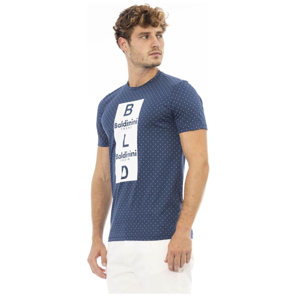 Baldinini Trend Blue Cotton T-Shirt