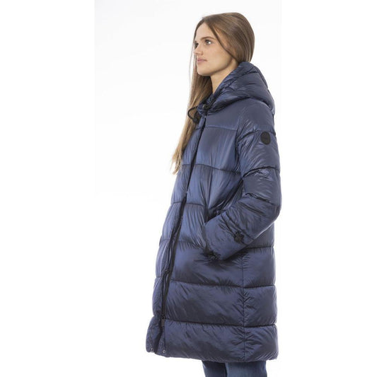 Baldinini Trend Light Blue Nylon Women Jacket BA-23895-S-FBB-334
