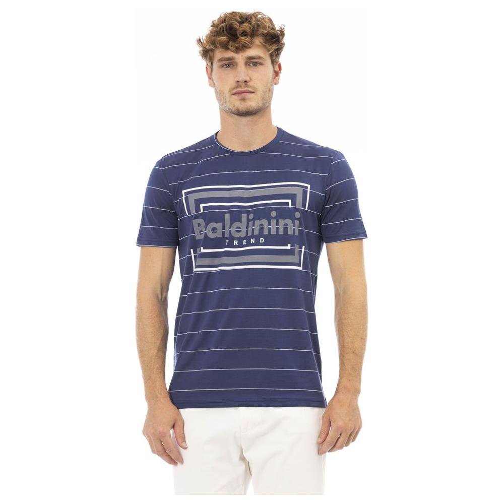 Baldinini Trend Blue Cotton T-Shirt