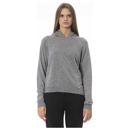 Baldinini Trend Gray Wool Women Sweater