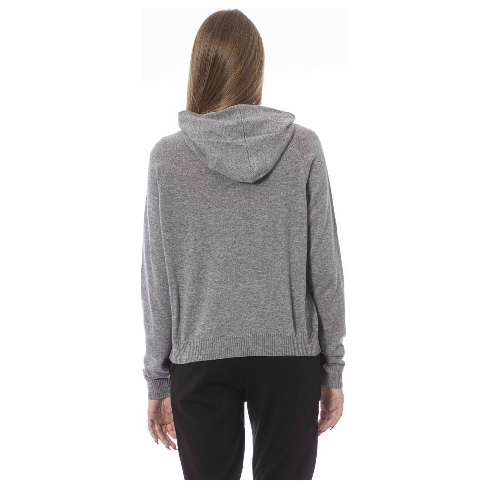 Baldinini Trend Gray Viscose Sweater