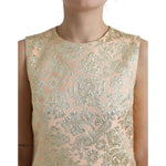 Dolce & Gabbana Metallic Floral Jacquard A-line Mini Dress DR28961-40