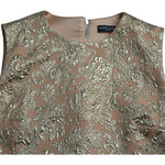 Dolce & Gabbana Metallic Floral Jacquard A-line Mini Dress DR28961-40