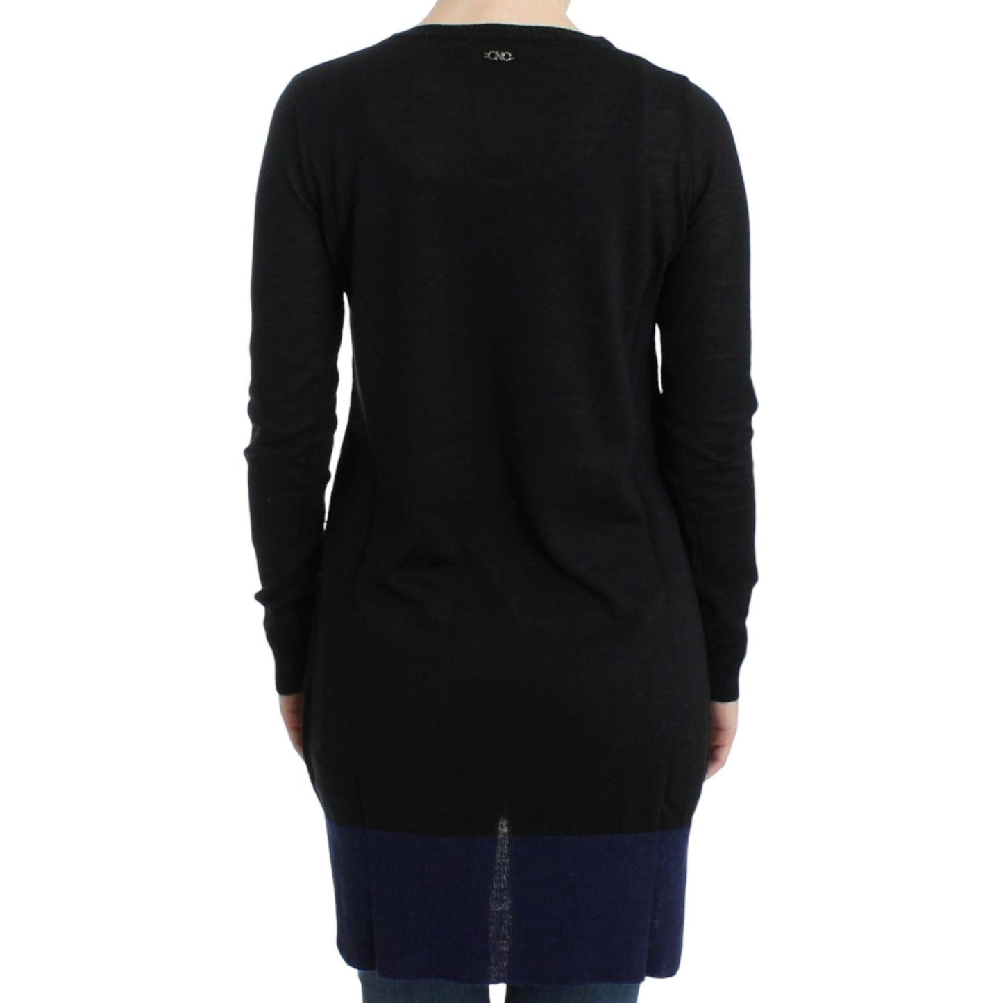 Costume National Black V-neck lightweight sweater