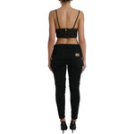 Dolce & Gabbana Elegant Sleeveless Cropped Tank Top Dolce & Gabbana Black