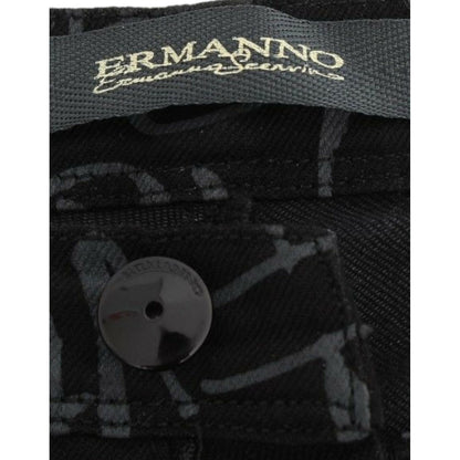 Ermanno Scervino Black Slim Jeans Denim Pants Skinny Stretch Jeans & Pants