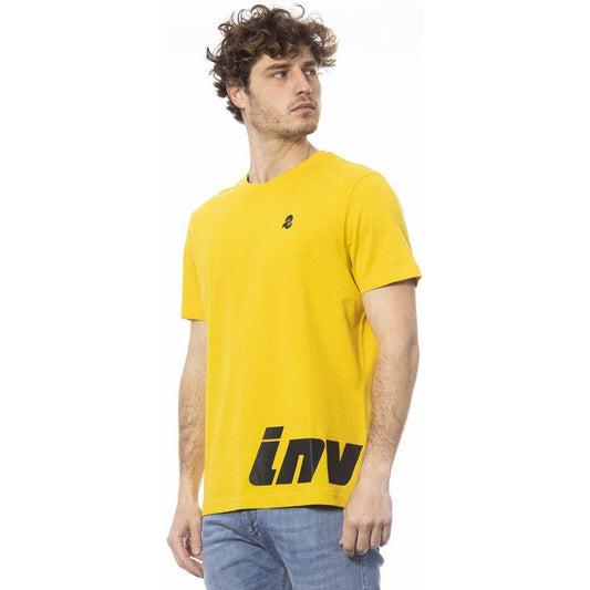 Invicta Yellow Cotton Men T-Shirt IN-24038-M