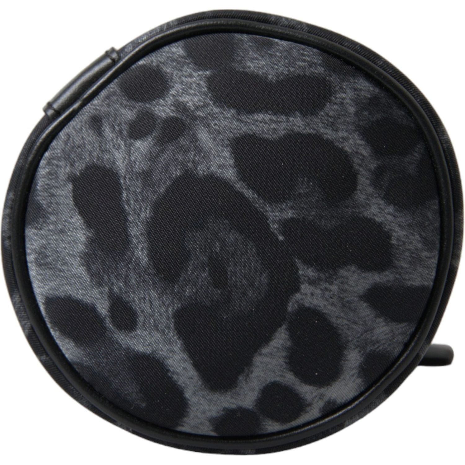 Dolce & Gabbana Black Leopard Round Slim Tote Bottle Cage Bag