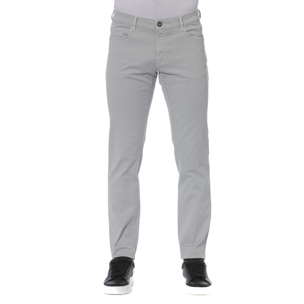 بنطلون جينز رجالي قطني رمادي من Trussardi Jeans
