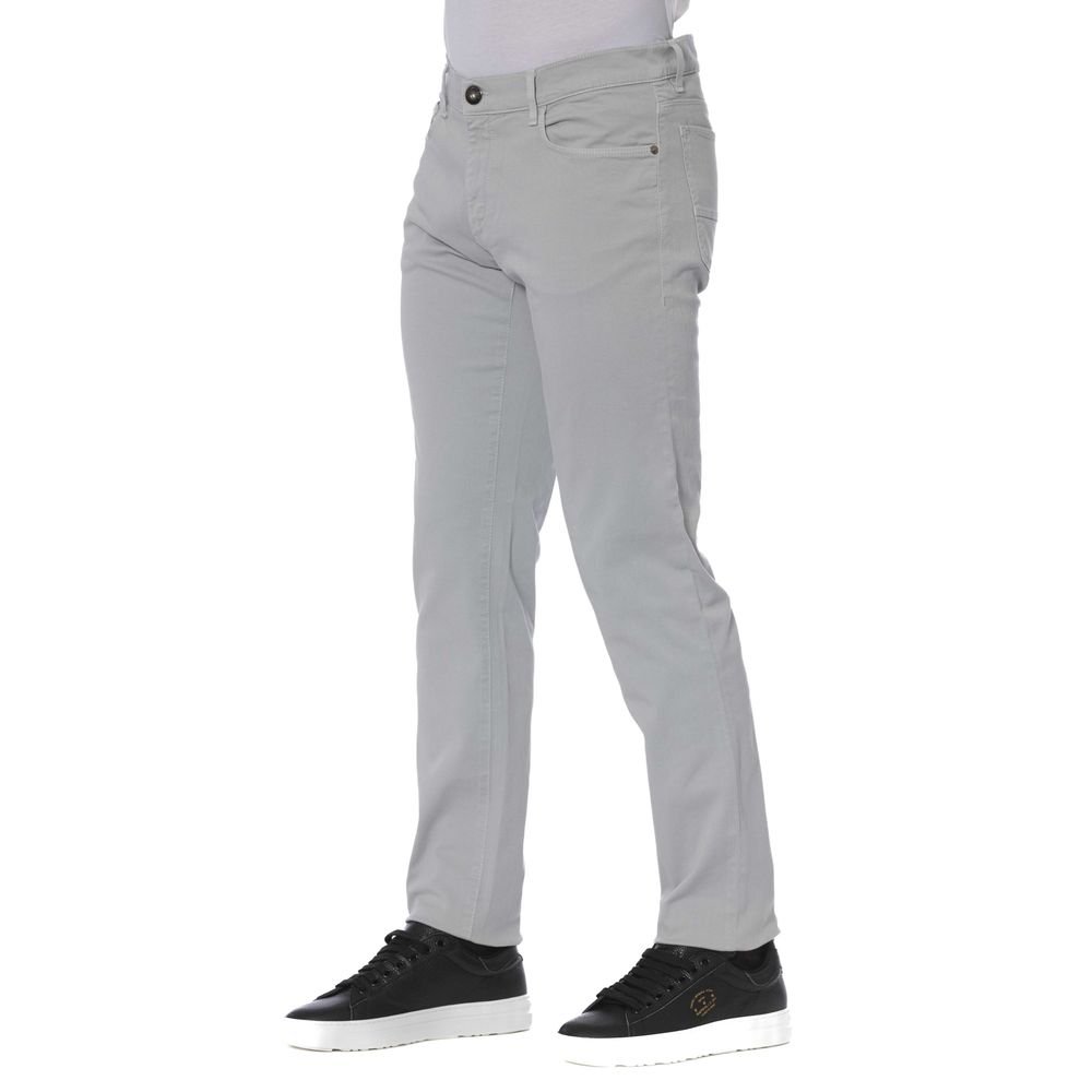 بنطلون جينز رجالي قطني رمادي من Trussardi Jeans